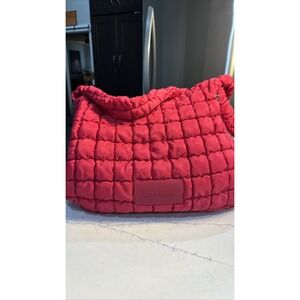 Alexis Bendel Pink Quilted Puffer Hobo Tote